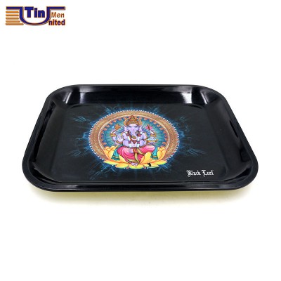 Big Tin Rolling Tray 13.38x10.8inch 340x275mm Metal Rolling Tray