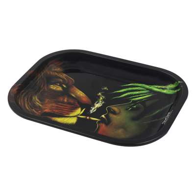 Small Tin Rolling Tray 7.08x5.5inch 180x140mm Metal Rolling Tray