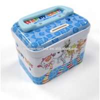 Fancy killer bee coin lunch tin box with padlock