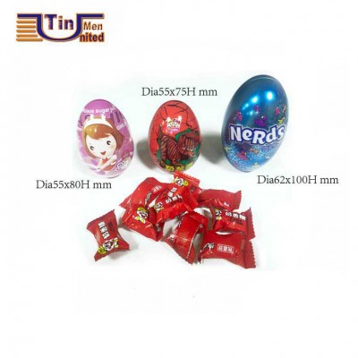 2017 hot selling Easter tin can / thin chocolate metal tin box / Christmas candy metal tin