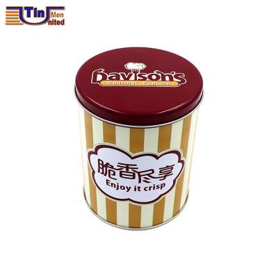 800ML popcorn round tin can