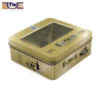 Rectangular Tin Box with clear window